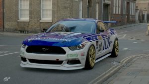Pete Hall, Robb Gravett and Mark Hales 1988 BTCC Ford Mustang livery