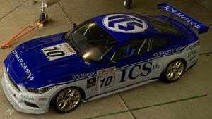 Pete Hall, Robb Gravett and Mark Hales 1988 BTCC Ford Mustang livery