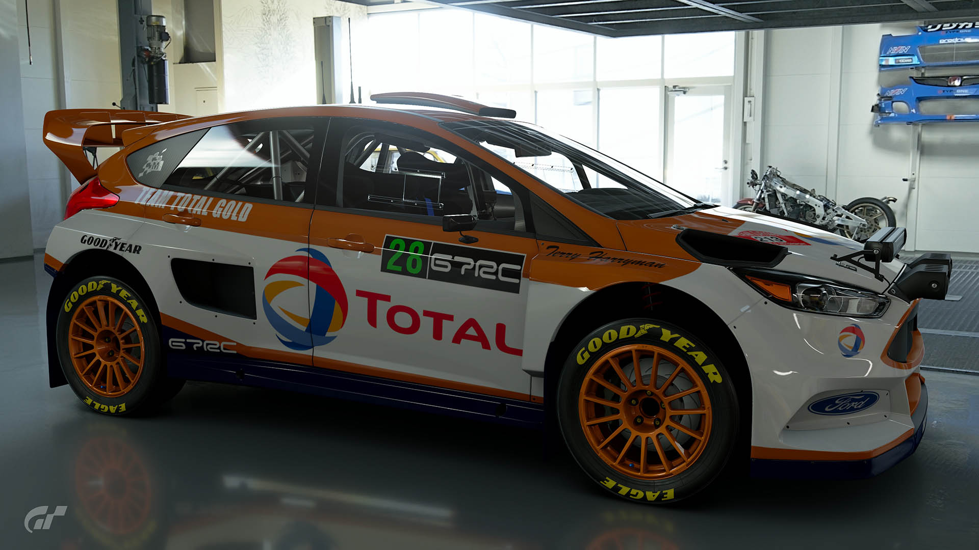 Malcolm Wilson Total Gold Ford Focus Tribute Livery